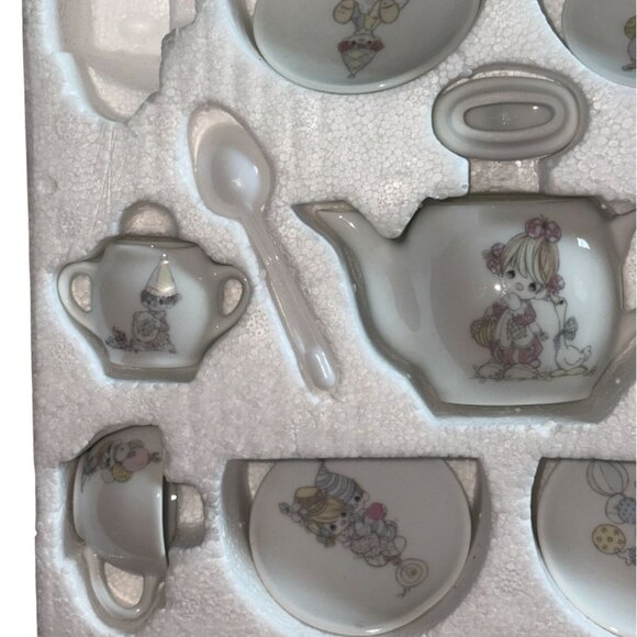Precious Moments Toy China Tea Set 1985 Clown #204412-Missing 1 Cup - Picture 8 of 11